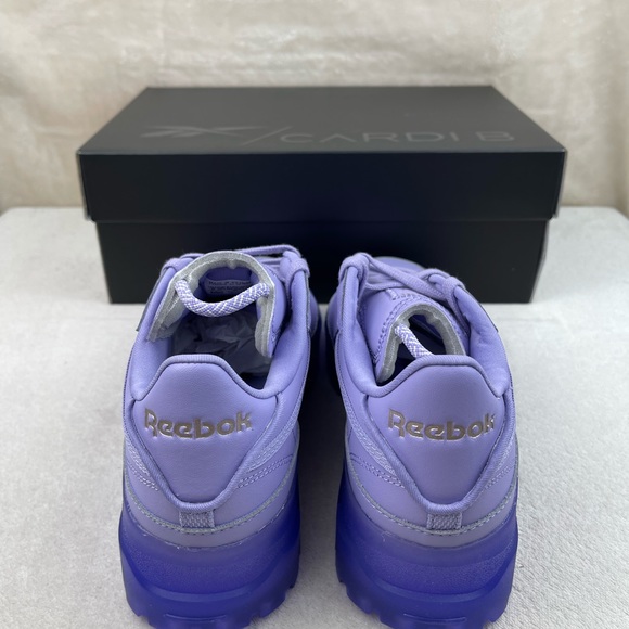 Reebok Cardi B Club C Crisp Purple Leather Sneaker - Picture 5 of 8